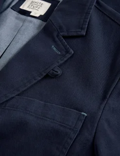 Regular Fit Pure Cotton Twill Blazer