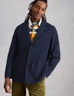 Regular Fit Pure Cotton Twill Blazer