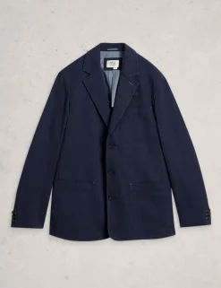 Regular Fit Pure Cotton Twill Blazer
