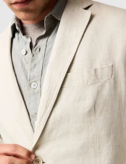 Regular Fit Pure Linen Blazer