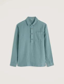 Regular Fit Pure Linen Overhead Shirt