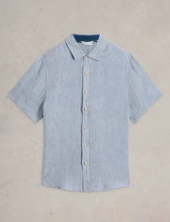 Regular Fit Pure Linen Short Sleeve Shirt