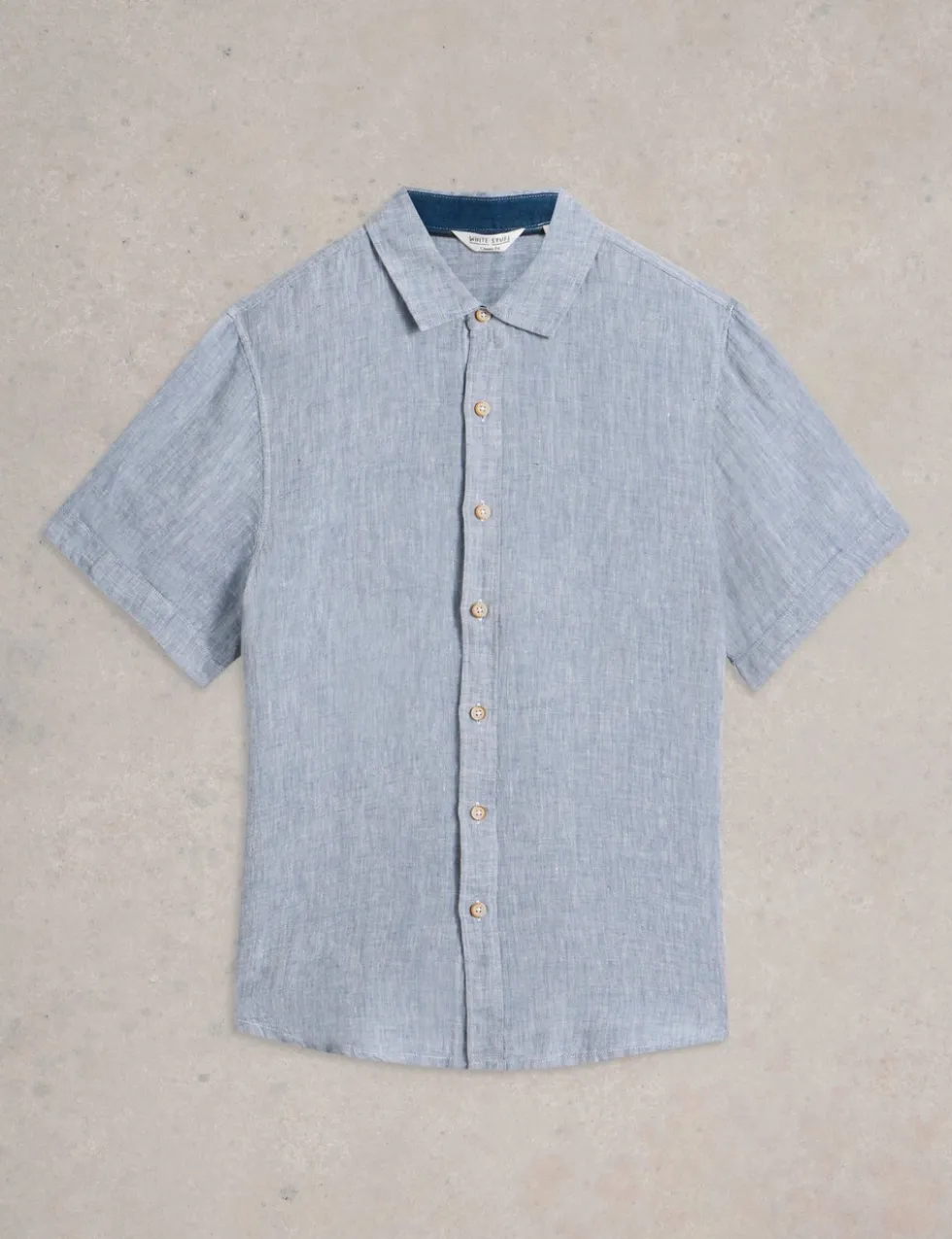 Regular Fit Pure Linen Short Sleeve Shirt