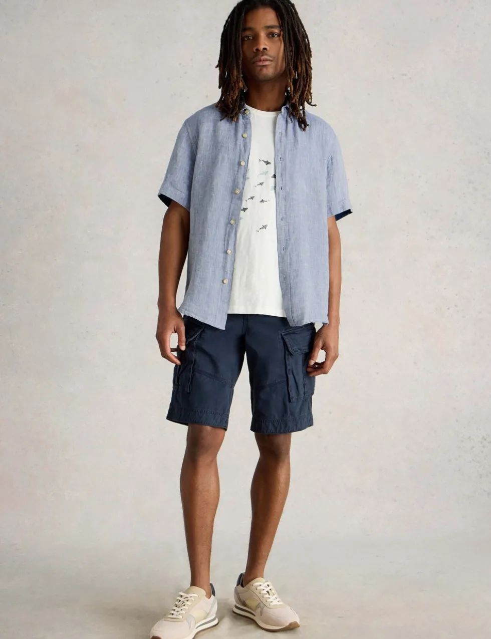 Regular Fit Pure Linen Short Sleeve Shirt