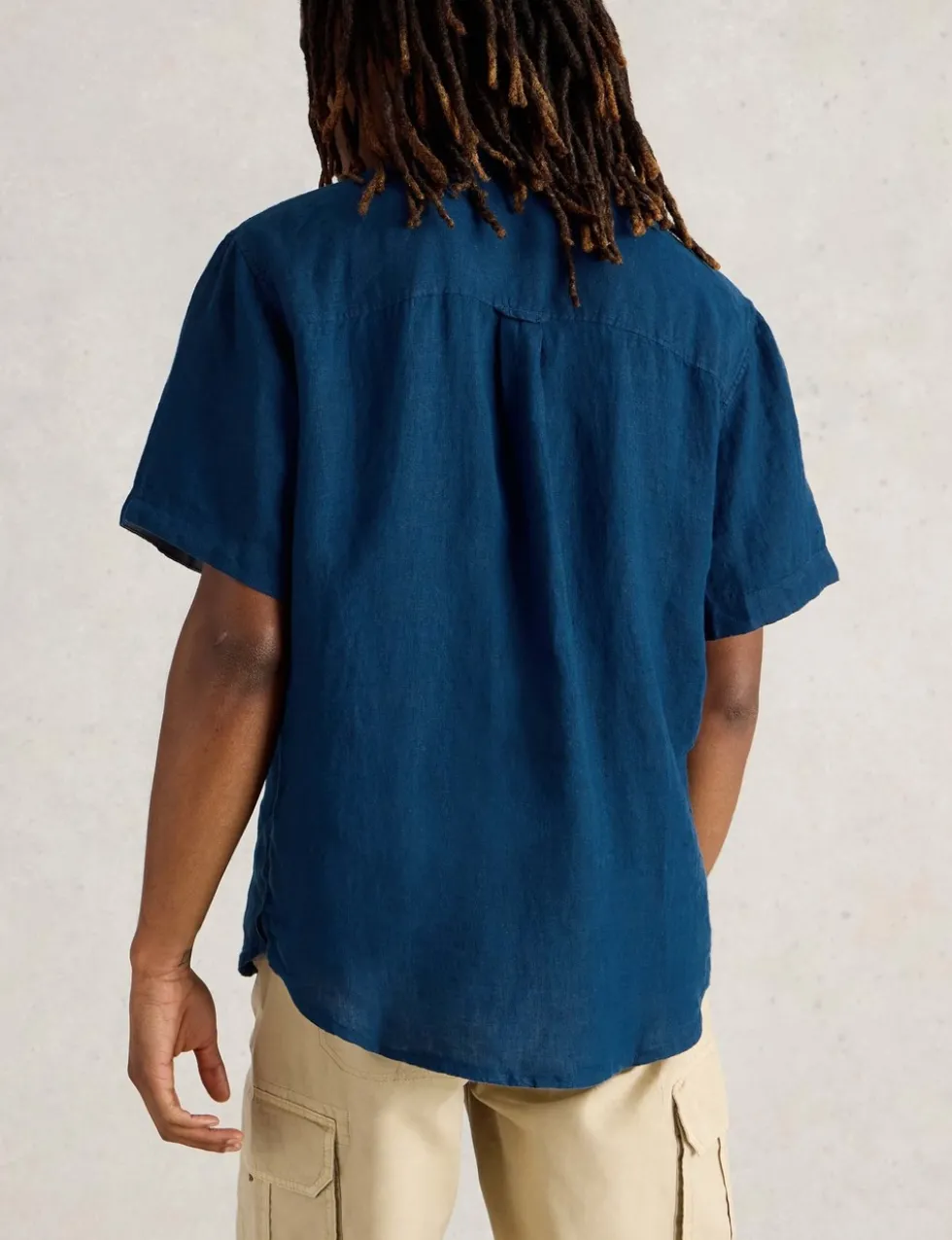 Regular Fit Pure Linen Short Sleeve Shirt