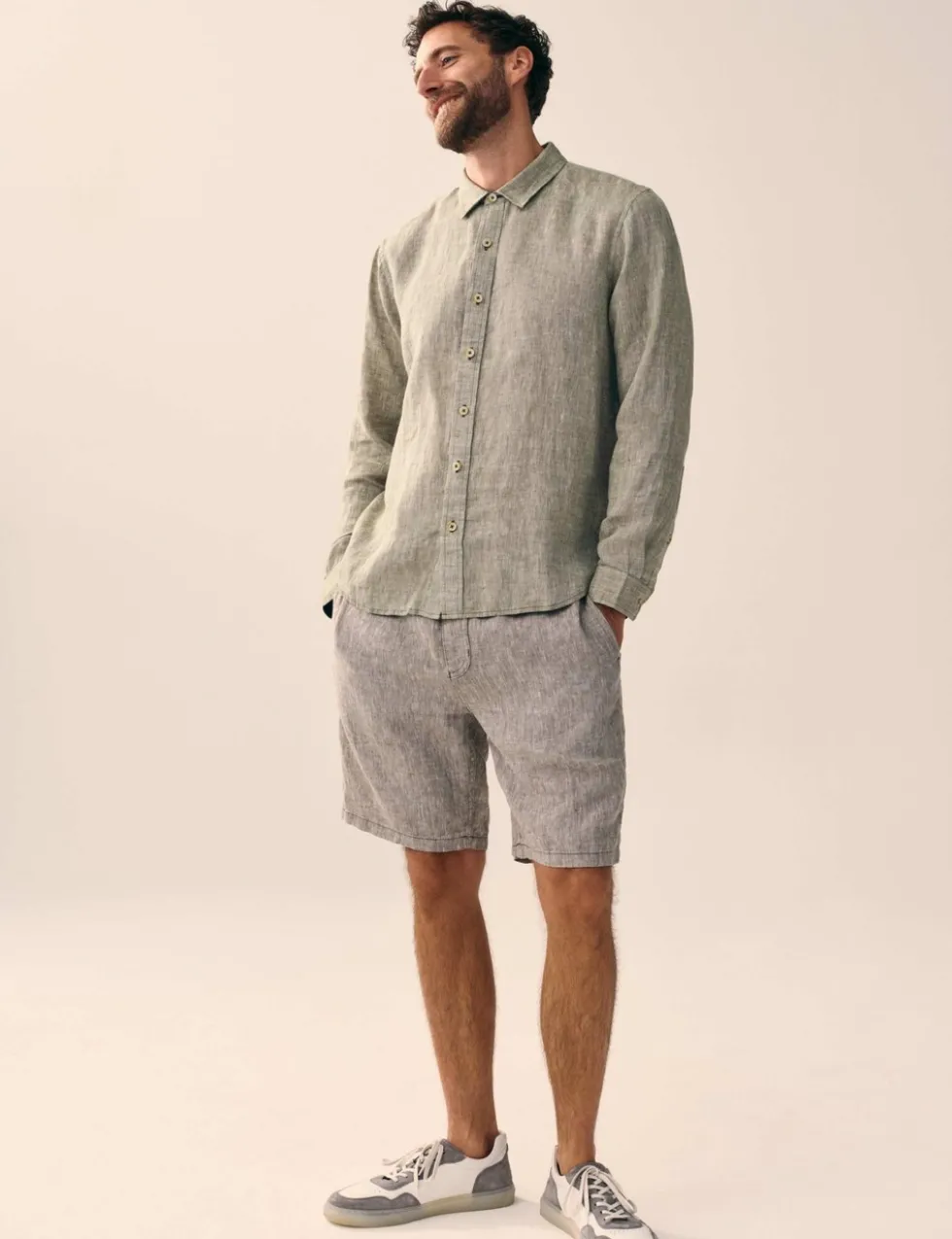 Regular Fit Pure Linen Shirt