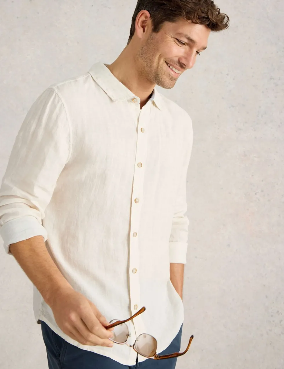 Regular Fit Pure Linen Shirt
