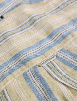 Regular Fit Pure Linen Striped Shirt
