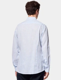 Regular Fit Pure Linen Striped Shirt