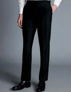 Regular Fit Pure Wool Suit Trousers