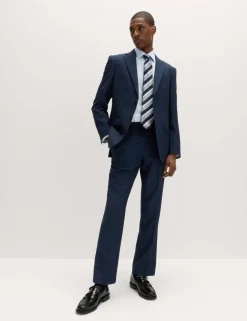 Regular Fit Pure Wool Suit Trousers
