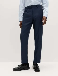 Regular Fit Pure Wool Suit Trousers