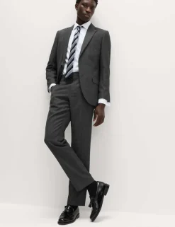 Regular Fit Pure Wool Suit Trousers