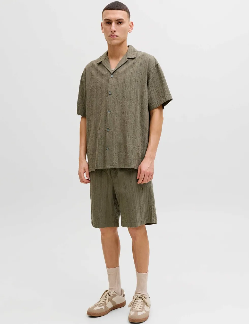 Regular Fit Short Sleeve Shirt and Shorts Set
