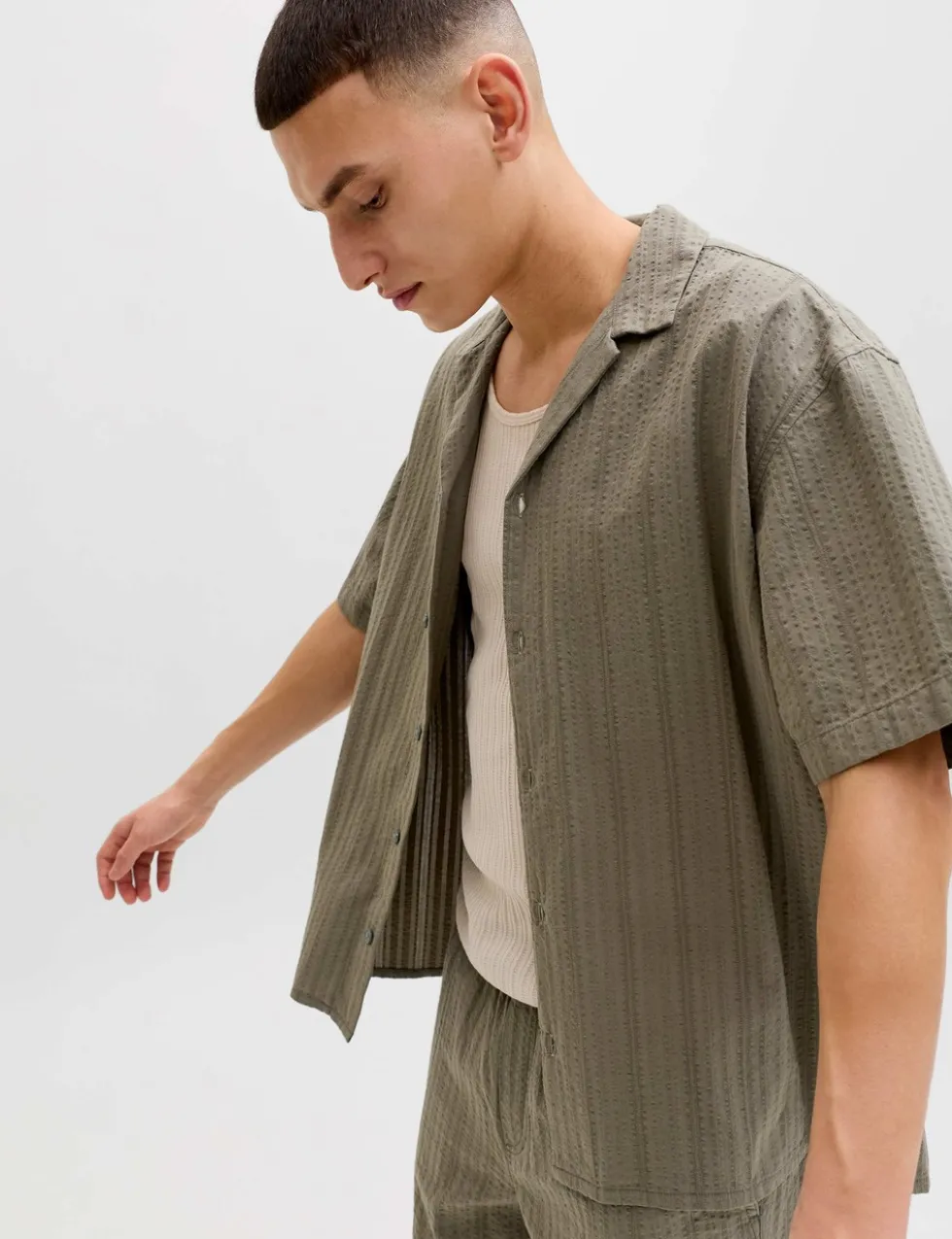 Regular Fit Short Sleeve Shirt and Shorts Set