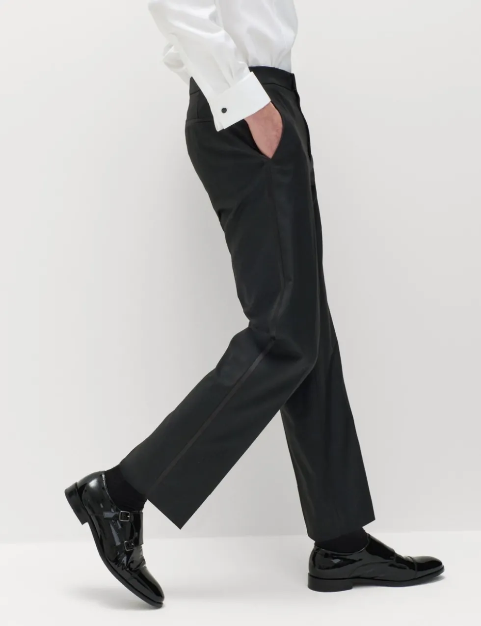 Regular Fit Stretch Tuxedo Trousers