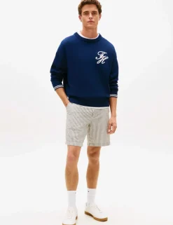 Regular Fit Striped Chino Shorts