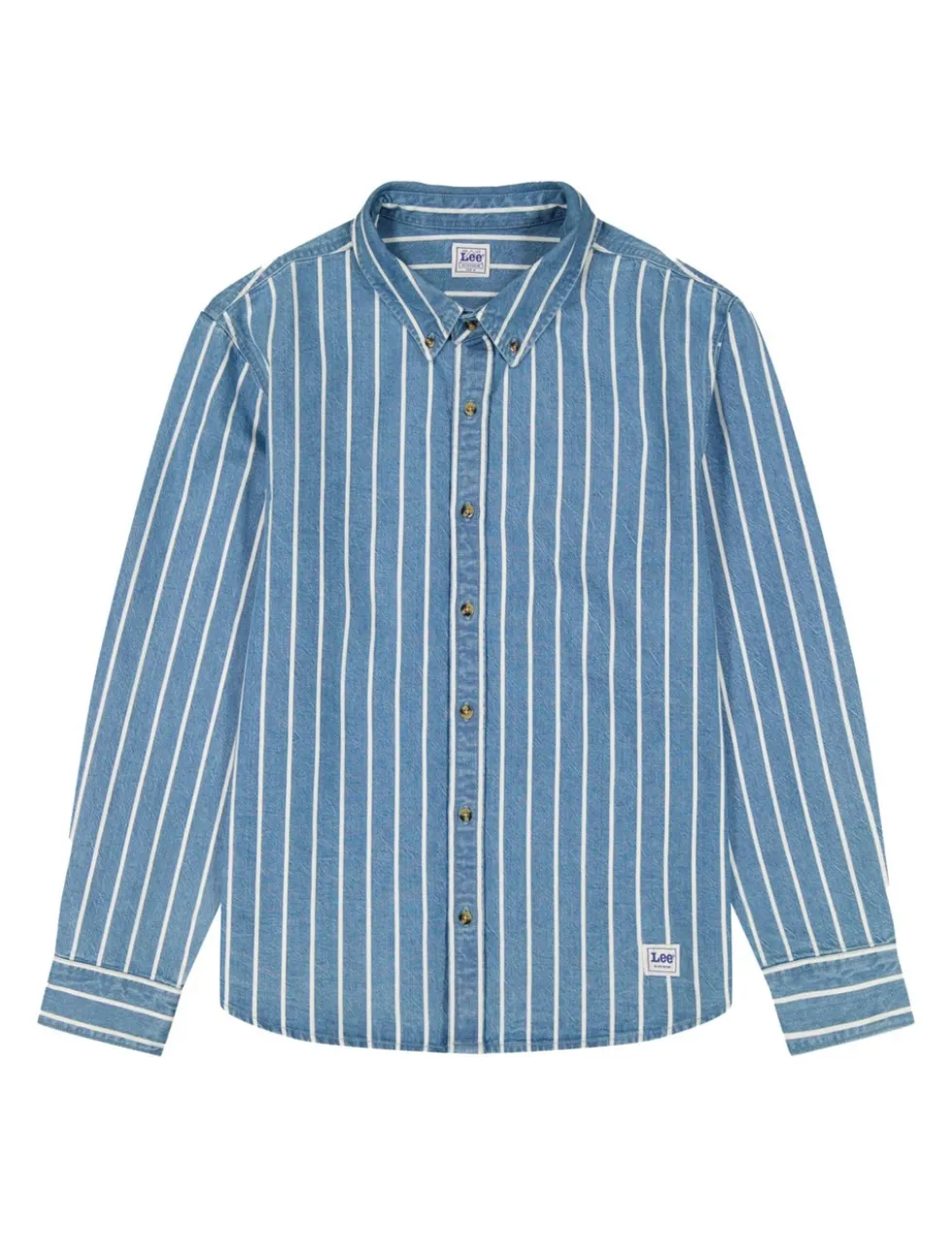 Regular Fit Striped Denim Shirt