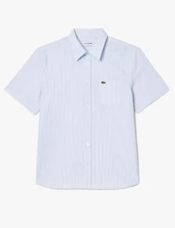 Regular Fit Striped Short Sleeve Oxford Shirt