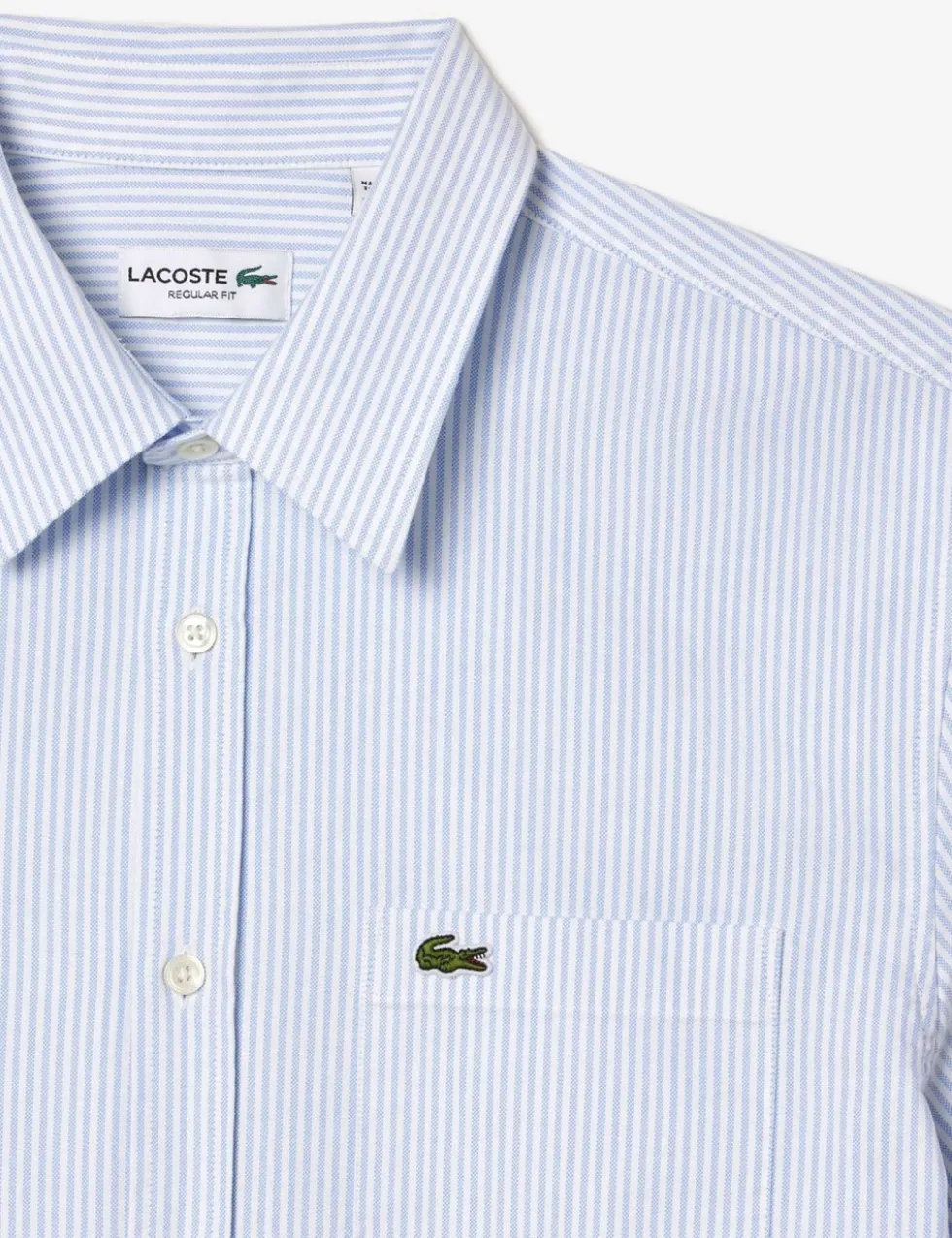 Regular Fit Striped Short Sleeve Oxford Shirt