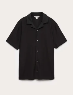 Regular Fit Textured Short Sleeve Shirt