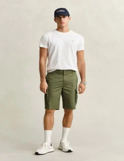 Regular Fit Twill Cargo Shorts