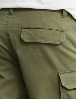 Regular Fit Twill Cargo Shorts