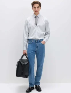 Regular Fit Ultimate Non Iron Cotton Striped Shirt