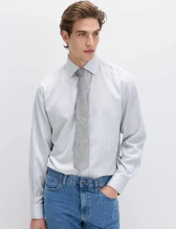 Regular Fit Ultimate Non Iron Cotton Striped Shirt