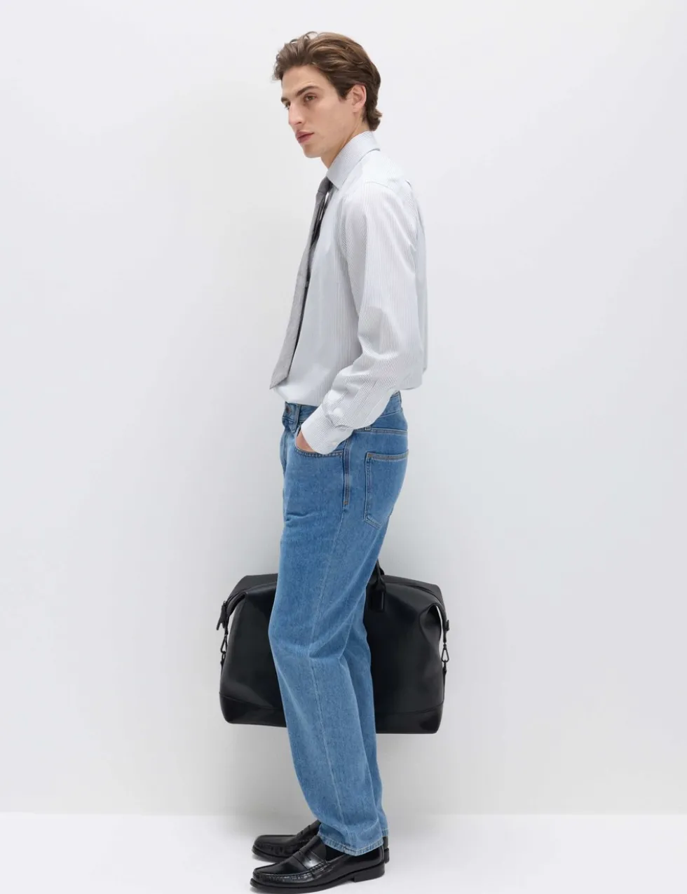 Regular Fit Ultimate Non Iron Cotton Striped Shirt