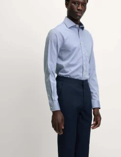 Regular Fit Ultimate Non Iron Cotton Textured Shirt