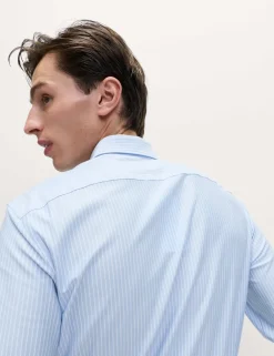 Regular Fit Ultimate Non Iron Jersey Striped Shirt