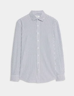 Regular Fit Ultimate Non Iron Jersey Striped Shirt