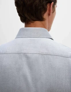 Regular Fit Ultimate Non Iron Cotton Textured Shirt