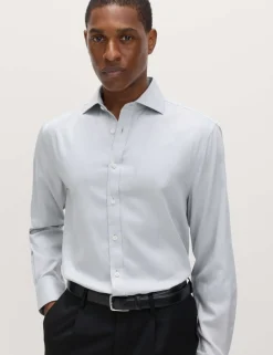 Regular Fit Ultimate Non Iron Cotton Textured Shirt
