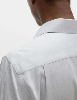 Regular Fit Ultimate Non Iron Cotton Textured Shirt