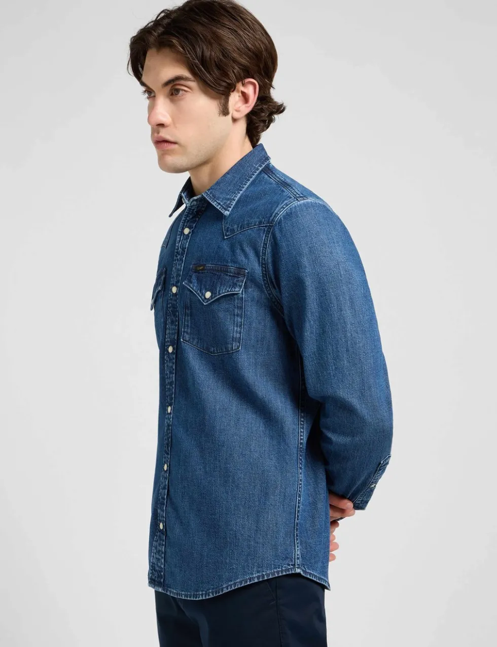 Regular Fit Western Denim Shirt