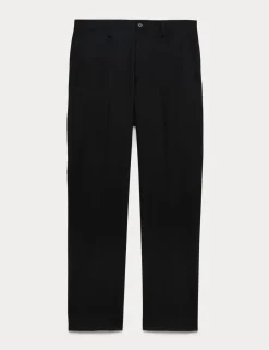Regular Fit Wool Blend Trousers