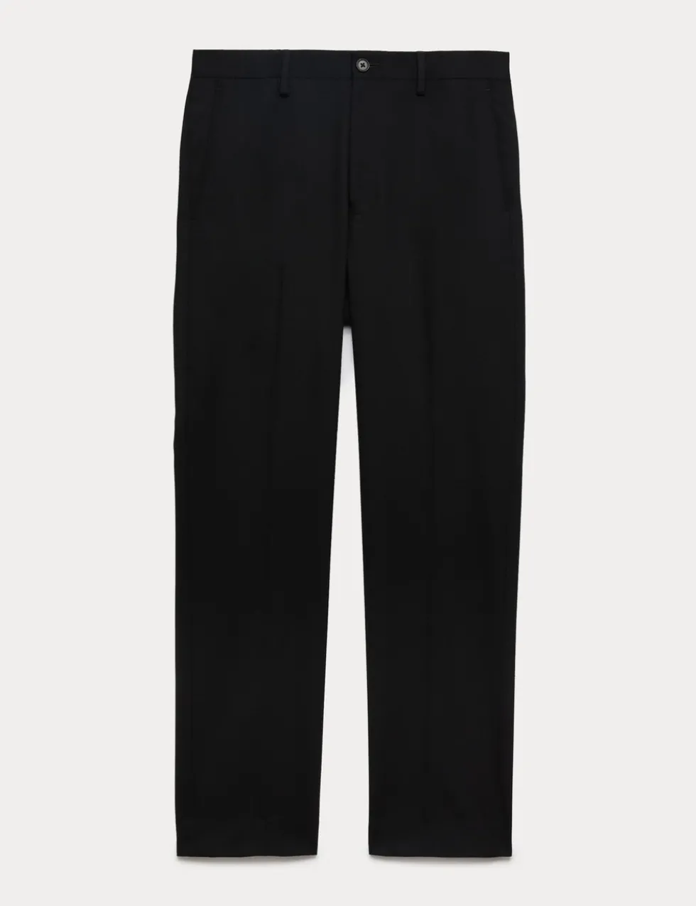 Regular Fit Wool Blend Trousers