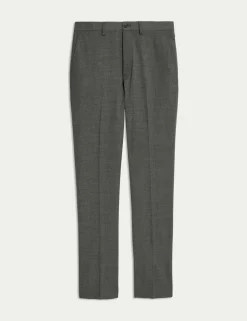 Regular Fit Wool Blend Trousers