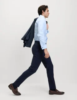 Regular Fit Wool Blend Trousers