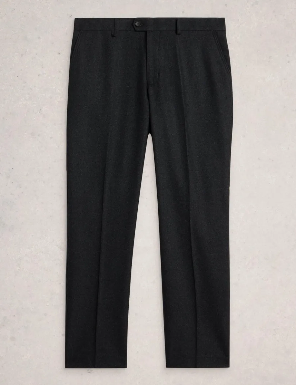 Regular Fit Wool Blend Trousers