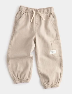 Relaxed Denim Cargo Jeans (2-8 Yrs)
