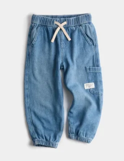 Relaxed Denim Cargo Jeans (2-8 Yrs)