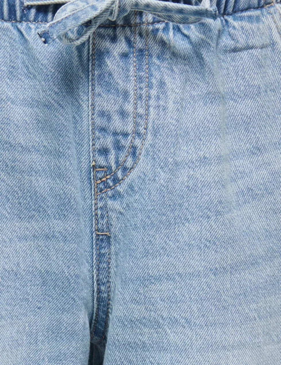 Relaxed Denim Drawstring Jeans (8-14 Yrs)