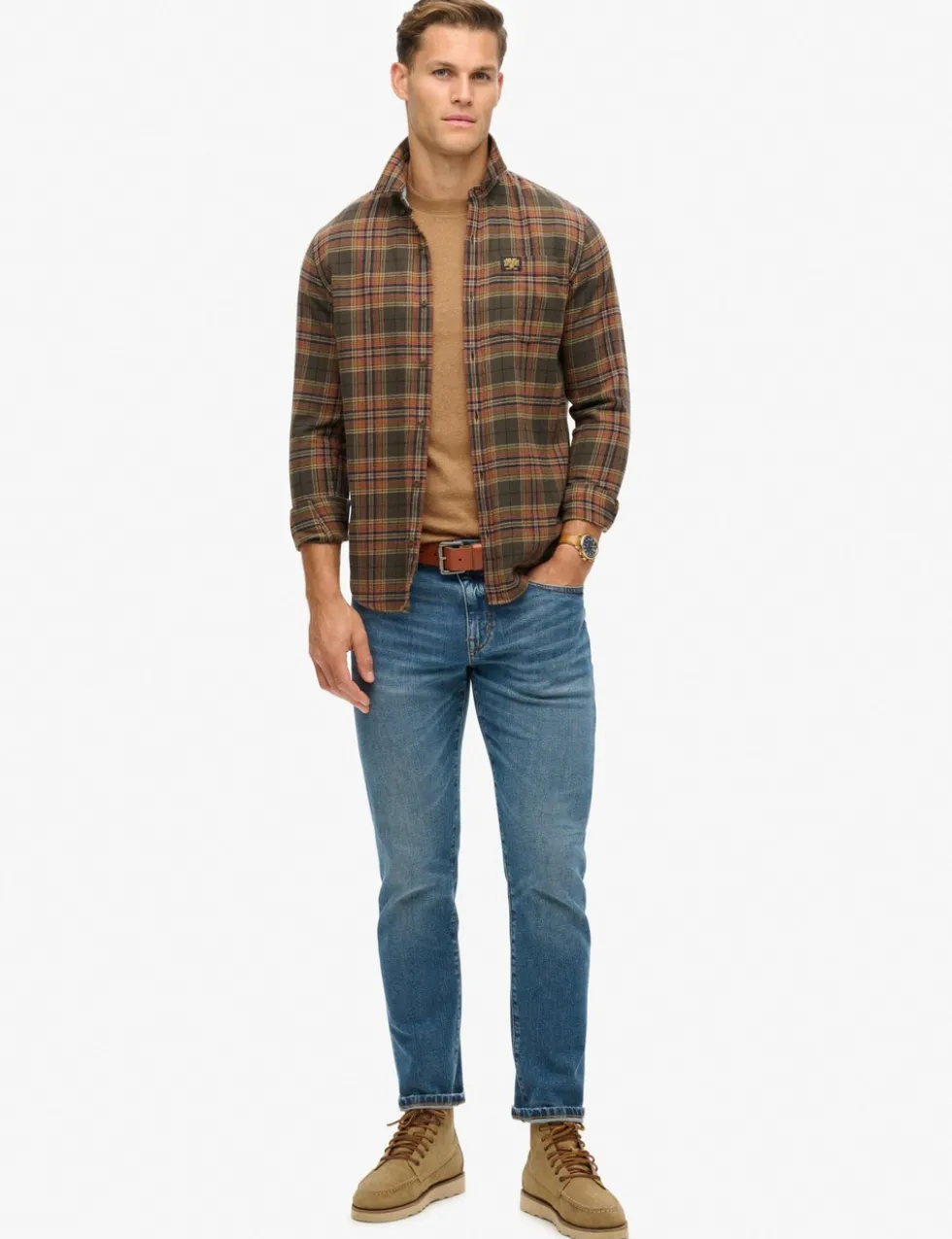 Relaxed Fit Cotton Textured T-Shirt