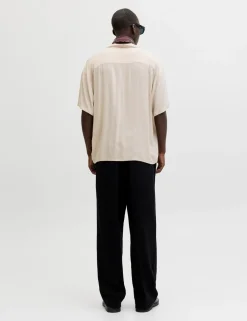 Relaxed Fit Camp Collar Short Sleeve Shirt
