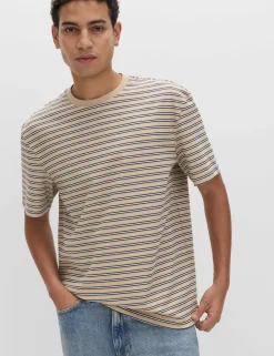 Relaxed Fit Cotton Rich Stripe T-Shirt