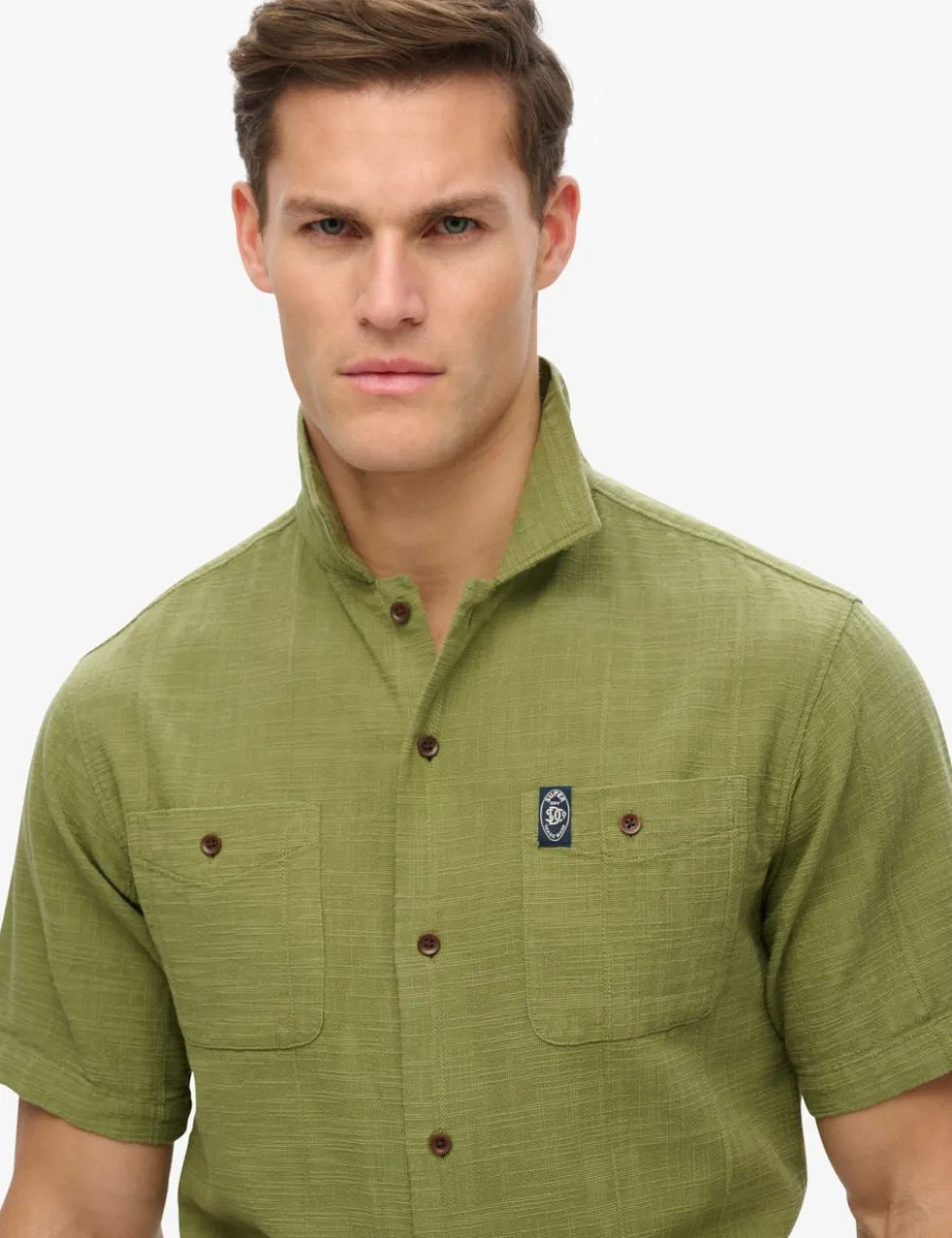 Relaxed Fit Cotton Rich Textured Shirt
