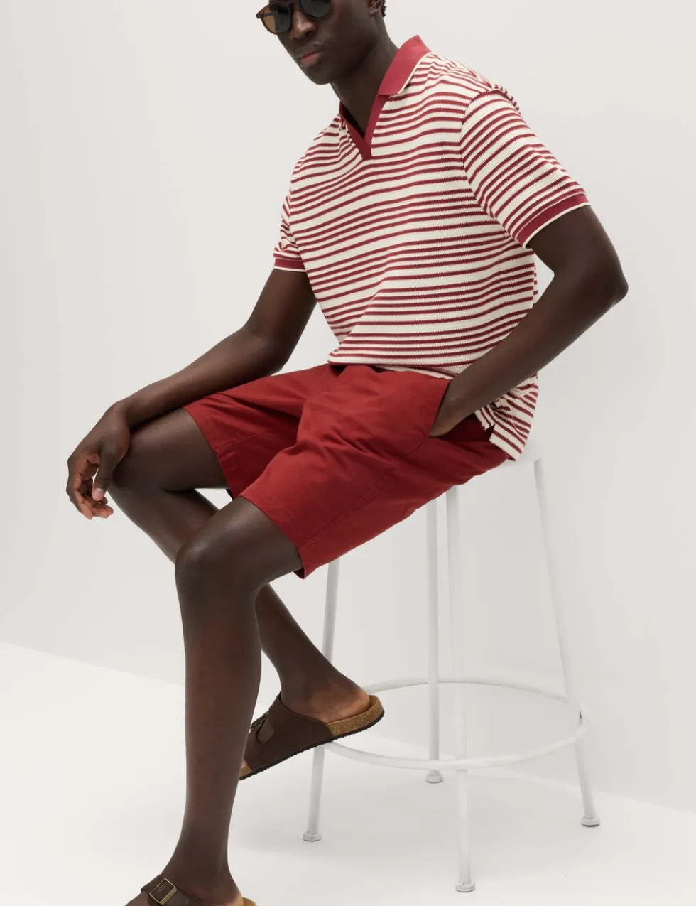 Relaxed Fit Cotton Rich Textured Polo Shirt
